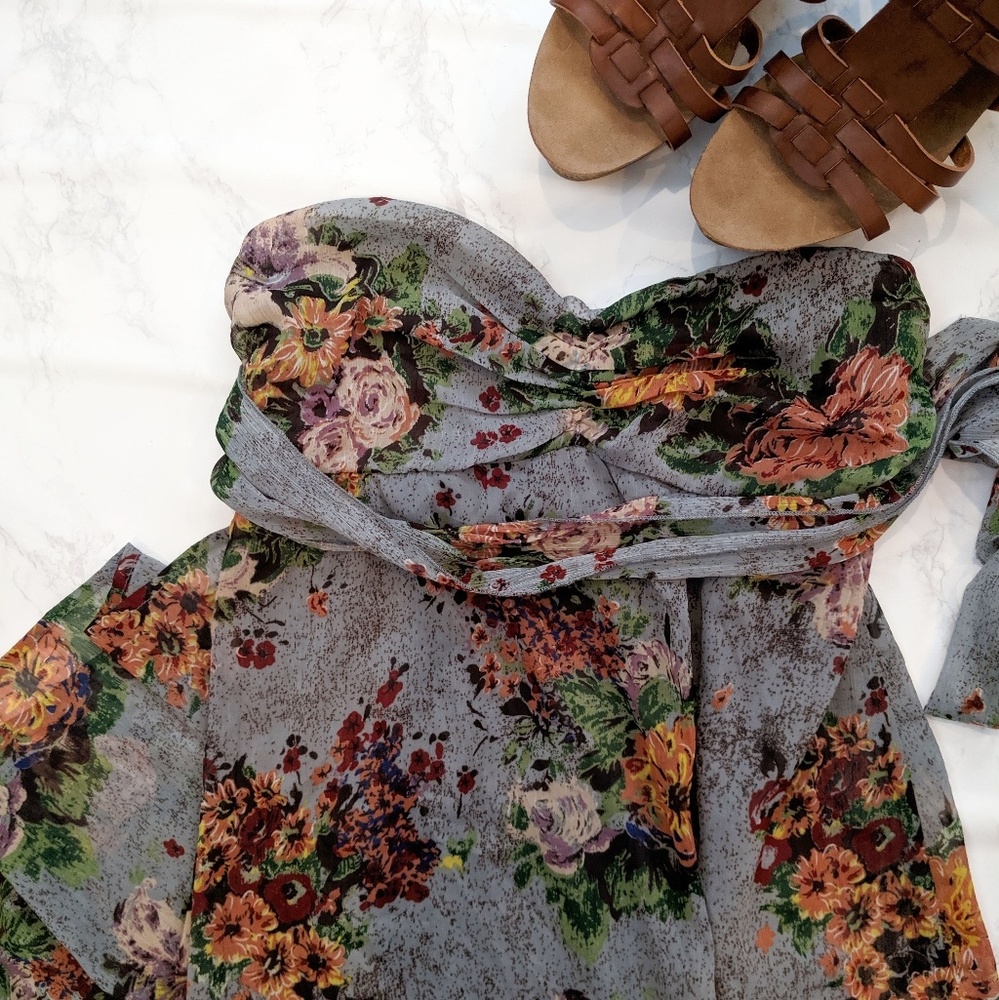 BEAUTIFUL BLUE FLORAL MAXI